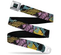 Buckle-Down Belt Seatbelt Buckle Nightmare Before Christmas Sally Dress Patchwork Mens Womens Kids Adjustable, Nightmare Before Christmas, 1.5" Wide - Fits Pant Size 32-52