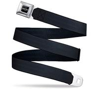 Buckle-Down Belt, Seatbelt Buckle Reclaimed Black Panel, 1965 Chevrolet Bowtie, 1.5" Wide - Fits Pant Size 44-63