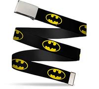 Buckle-Down Men's Web Belt Batman, Multicolor, 1.25" Wide-Fits up to 42" Pant Size