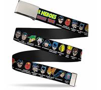 Buckle-Down - Belt Web Belt Dc Comics 1.25" mens 1.25" Wide - Fits up to 42" Pant Size