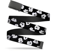 Buckle-Down - Belt Web Belt Mickey Mouse 1.5" mens 1.5" Wide/Fits up to 42" Pant Size