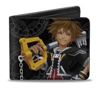 Buckle-Down Men's Bifold Wallet Kingdom Hearts II Bi-Fold, Multicolor, One Size