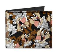 Buckle Down - Bi-Fold Wallet Canvas Bifold Wallet - Tasmanian Devil Taz Men's
