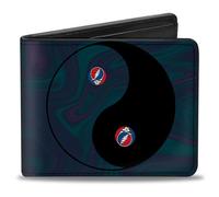 Popgear Men's Grateful Dead Space Your Face Yin Yang Bi-Fold Wallet, Multicolor, Default Size
