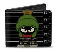 Buckle-Down Men's Bifold Wallet Marvin The Martian Bi-Fold, Multicolor, 4.0" x 3.5"