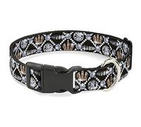 Buckle-Down Bling Plastic Clip Collar, 1" x 11-17"/Medium