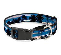 Buckle-Down Blue Sunset Martingale Dog Collar, 1.5" Wide-Fits 16-23" Neck-Medium