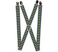 Buckle-Down Boys' Suspenders-Bat Signal-3 Blue/Black/Yellow, Multi, One Size