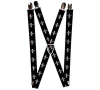 Buckle-Down Boy's Suspenders - Ford Mustang W/Bars Logo Repeat Suspenders, Multicoloured, One Size UK