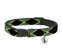 Buckle-Down Breakaway Cat Collar - Jamaica Flags
