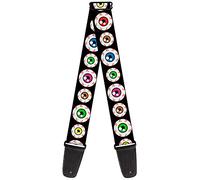 Buckle Down Bright Colorful Eyeballs Guitar Strap