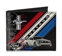Buckle-Down Men's Wallet, Multicolor, 4.0" x 3.5"