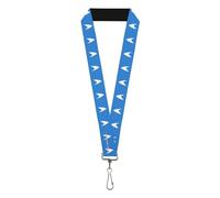 Buckle-Down CBS Studios Inc. Lanyard, Star Trek Starfleet Insignia Blue White, Elastic