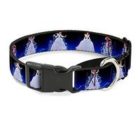 Buckle-Down "Cinderella Transformation Blue Fade" Martingale Dog Collar, 1" Wide-Fits 15-26" Neck-Large