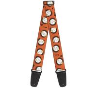 Buckle-Down Comedy Central Guitar Strap, South Park Kenny Expressions Stacked Orange, 2 Inches Wide, Orange, 2" Wide - 29-54" Length