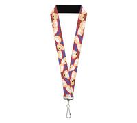 Buckle-Down Comedy Central Lanyard, South Park Stan Expressions Stacked, Elastic, Multi-color, 44" x 1"