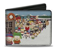 Comedy Central Wallet, Bifold, South Park Title Characters Group Pose, Vegan Leather, Multicolor, 4.0" x 3.5", Casual