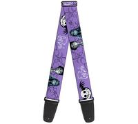 Buckle-Down Corpse Bride Guitar Strap, Corpse Bride Victor and Emily Living Marry the Dead Lavender, 2 Inches Wide