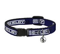 Buckle Down CS Racing, Breakaway Cat Collar with Bell, Plastic Clip, Easy Adjustable, 8.5 to 12"-0.5" Wide