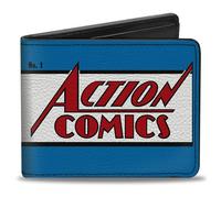 Buckle-Down DC Comics Wallet, Bifold, Superman Action Comics Lifting Car Comic Book Cover Scene, Vegan Leather