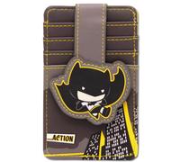 Buckle-Down DC Comics Wallet, Character Wallet ID Card Holder, Chibi Batman Action Pose, Vegan Leather