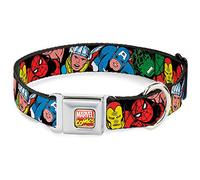 Buckle Down DC-WAV011-S AVA Marvel Comics Dog Collar, Small/9-15