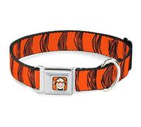 Buckle Down DC-WDY282-M DYHY Tigger Face CLOSE Dog Collar, Medium/11-17