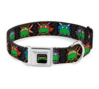 Buckle Down DC-WNT032-M 11-17" "NTA-Classic TEENAGE MUTANT NINJA TURTLES Logo Dog Collar, Medium