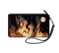 Buckle-Down Demon Slayer Wallet, Zip Clutch, Demon Slayer Muzan Kibutsuji Flame Glow Pose, Canvas, Multicolor, Small