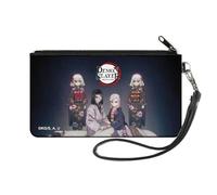 Buckle-Down Demon Slayer Wallet, Zip Clutch, Demon Slayer Ubuyashiki Parents and Two Daughters Family Pose, Canvas, Multicolor, S, Casual