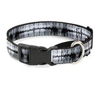 Buckle-Down Dental X-Rays Black/White Martingale Dog Collar, 1.5" Wide-Fits 18-32" Neck-Large