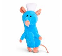 Buckle-Down Disney Squeaky Plush Dog Toy for Large, Medium & Small Dogs, Ratatouille Chef Remy Rat Full Body Pose, 3.0" x 2.5"