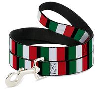 Buckle-Down DL-6FT-W30904 Italy Flags Dog Leash, 6'