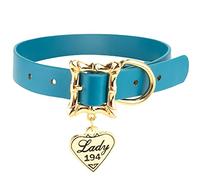 Buckle-Down Dog Collar, Disney Lady and The Tramp, Movie Replica with Heart Charm, Extra Large 18 to 24 Inch Length 1.15 Inches Wide