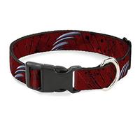 Buckle-Down Dog Collar Plastic Clip A Nightmare on Elm Street Freddys Hand Scratching Red 9 to 15 Inches 1.0 Inch Wide