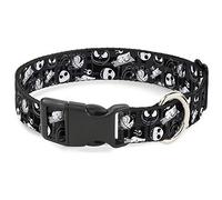Buckle-Down Dog Collar Plastic Clip Nightmare Before Christmas Jack Scary Teddy Killer Duck2 9 to 15 Inches 1.0 Inch Wide