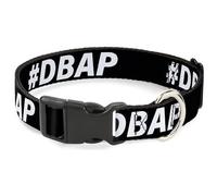 Buckle-Down Dog Collar with Plastic Clip, Quick Release, Easy Adjustable, DBAP, 11 to 16.5 Inches 1.0 Inch Wide