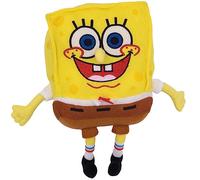 Buckle-Down Dog Toy, Nickelodeon, Plush Squeaker Spongebob Squarepants Full Body with Arms and Legs,DTPT-SQAF