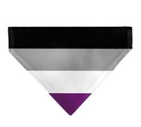 Buckle-Down Flag Asexual Black Gray White Purple Black Slip On CollarÊBandana Only
