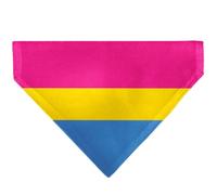 Buckle-Down Flag Pansexual Pink Yellow Blue Black Slip On CollarÊBandana Only