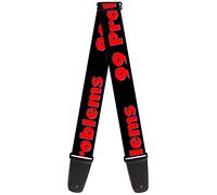 Buckle-Down GS-W30010 "99 PROBLEMS Black/Red" Guitar Strap