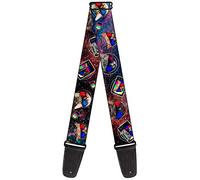Buckle-Down GS-W30011 Guitar Strap 3 D TV Cats In Space 2 Inches Wide, Multicolor, 34-60"
