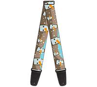 Buckle-Down GS-W30282 "Block Penguins Tan" Guitar Strap