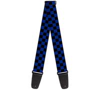 Buckle-Down GS-W30359 "Checker Black/Royal 288C" Guitar Strap