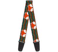 Buckle-Down GS-W30670 "Fox Face/Stripes Black/Multi Color" Guitar Strap