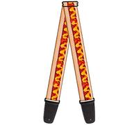 Buckle-Down GS-W30887 "Hot Dog w/Mustard & Ketchup Vivid" Guitar Strap