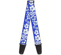 Buckle-Down GS-W30890 "Hibiscus Blue/White" Guitar Strap