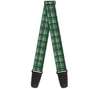 Buckle-Down GS-W31326 "Mini Houndstooth Green/Black/Gray" Guitar Strap