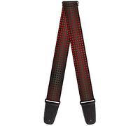 Buckle-Down GS-W31360 Red Mini Polka Dots On Dark Grey Guitar Strap