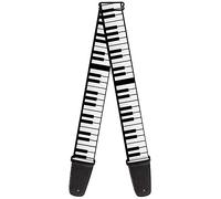 Buckle-Down GS-W31608 Guitar Strap Piano Keys 2 Inches Wide, 34-60"